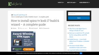 
                            8. How to install spinz tv kodi 17 build & wizard – A ...