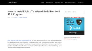 
                            4. How to Install Spinz TV Wizard Build For Kodi 17.6 Krypton ...