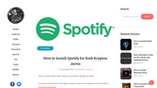 
                            3. How to Install Spotify for Kodi Krypton Jarvis