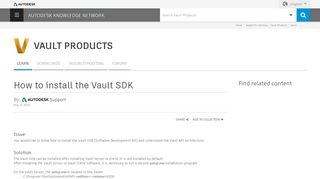 
                            4. How to install the Vault SDK | Vault Products | Autodesk ...