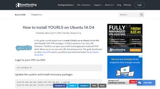 
                            6. How to install YOURLS on Ubuntu 14.04 | RoseHosting