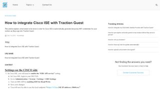 
                            8. How to integrate Cisco ISE with Traction Guest | Traction Guest Help ...