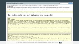 
                            2. How to integrate external login page into the portal - Intrexx ...