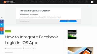 
                            4. How to Integrate Facebook Login in iOS Apps - AppCoda
