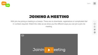 
                            2. How To Join a Meeting - Join.me