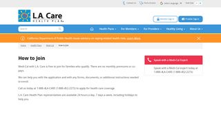 
                            4. How to Join | L.A. Care Health Plan