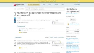 
                            3. how to know the openstack dashboard login name …