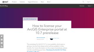 
                            5. How to license your ArcGIS Enterprise portal at 10.7 prerelease - Esri