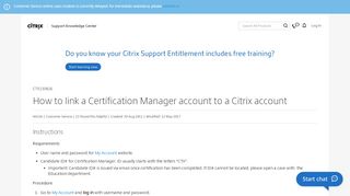 
                            4. How to link a Certification Manager account to a Citrix account