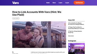 
                            7. How to Link Accounts With Varo (Hint: We Use Plaid)