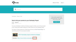 
                            7. How to link your product to your Hackaday Project – Tindie ...