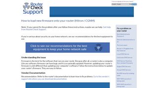 
                            8. How to load new firmware onto your router (Hitron / CGNM)