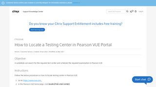 
                            8. How to Locate a Testing Center in Pearson VUE Portal