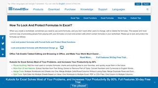 
                            5. How to lock and protect formulas in Excel? - extendoffice.com