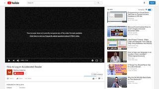 
                            7. How to Log in Accelerated Reader - YouTube