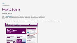 
                            6. How to Log In - Ally Financial