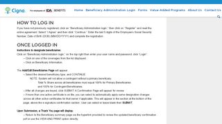 
                            4. How to Log In - Cigna - IDA