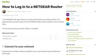 
                            8. How to Log in to a NETGEAR Router - howchoo