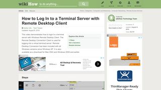 
                            1. How to Log In to a Terminal Server with Remote …