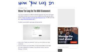 
                            4. How To Log In To BBI Connect