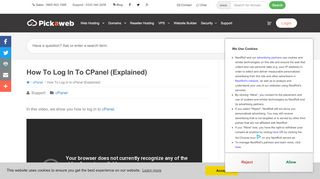 
                            4. How to Log In to cPanel (Explained) - Pickaweb