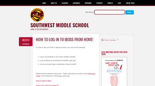 
                            8. How to log-in to iBoss from home! - Southwest Middle School