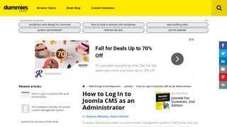 
                            7. How to Log In to Joomla CMS as an Administrator - dummies