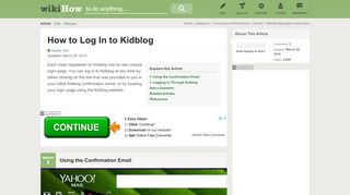 
                            2. How to Log In to Kidblog: 9 Steps (with Pictures) - wikiHow