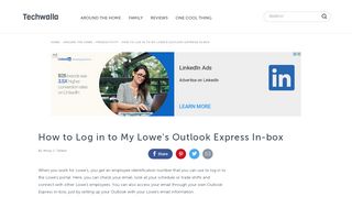 
                            9. How to Log in to My Lowe's Outlook Express In-box | Techwalla.com