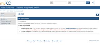 
                            3. How to Log In to MyKC - Main View | Home | Portal