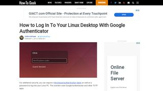 
                            9. How to Log In To Your Linux Desktop With Google Authenticator