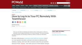 
                            9. How to Log In to Your PC Remotely With TeamViewer | PCWorld