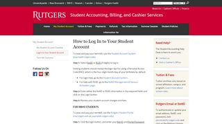 
                            6. How to Log In to Your Student Account - Rutgers University