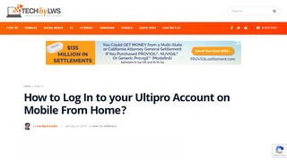 
                            8. How to Log In to your Ultipro Account on Mobile From Home ...
