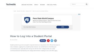 
                            2. How to Log Into a Student Portal | Techwalla.com