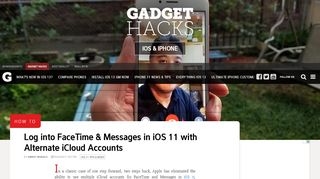 
                            7. How To: Log into FaceTime & Messages in iOS 11 …