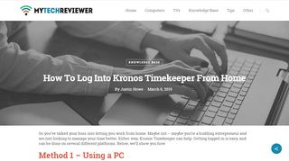 
                            7. How To Log Into Kronos Timekeeper From Home [Simple Guide]