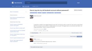 
                            10. How to log into my old facebook account without …