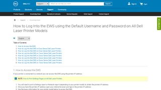 
                            2. How to Log Into the EWS using the Default Username and ...
