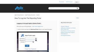 
                            1. How to log into the Reporting Portal – Agile Ticketing Solutions