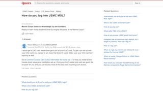 
                            8. How to log into USMC MOL - Quora