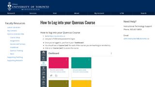 
                            2. How to Log into your Quercus Course | University of Toronto ...