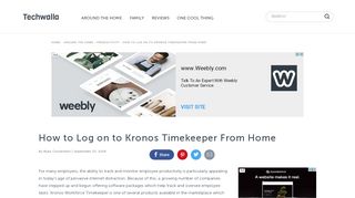 
                            5. How to Log on to Kronos Timekeeper From Home | Techwalla.com