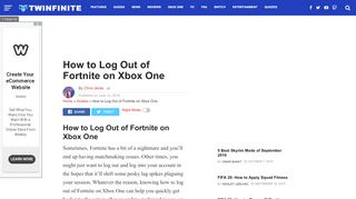 
                            10. How to Log Out of Fortnite on Xbox One - twinfinite.net