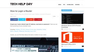 
                            3. How to Login a Router - Techhelpday