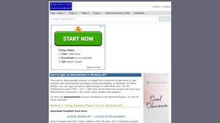 
                            2. How to login as Administrator in Windows XP? - Winhelponline