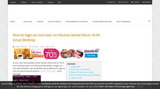 
                            3. How to login as root user on Ubuntu Xenial Xerus 16.04 ...