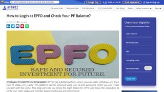 
                            10. How to Login at EPFO and Check Your PF Balance?