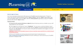 
                            6. How to Login – eLearning - Pensacola State College