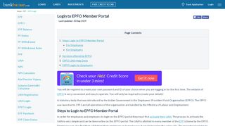 
                            8. How to Login EPFO Member Portal - BankBazaar